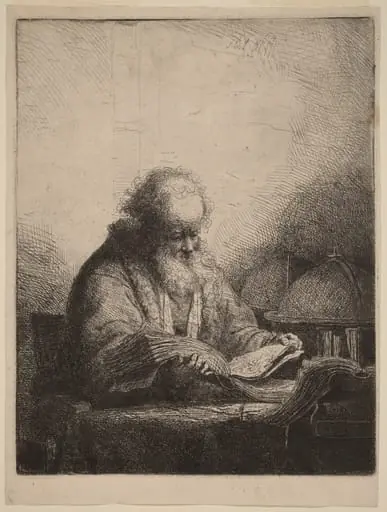 An Old Man Reading, by Ferdinand Bol