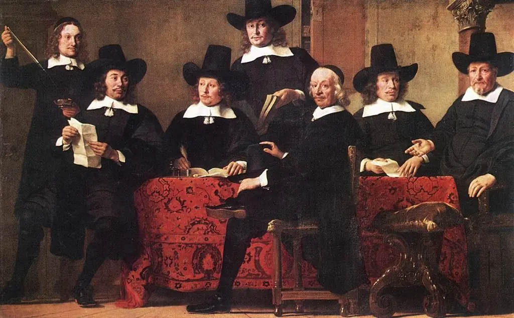 Governors of the Wine Merchant's Guild of Amsterdam, by Ferdinand Bol