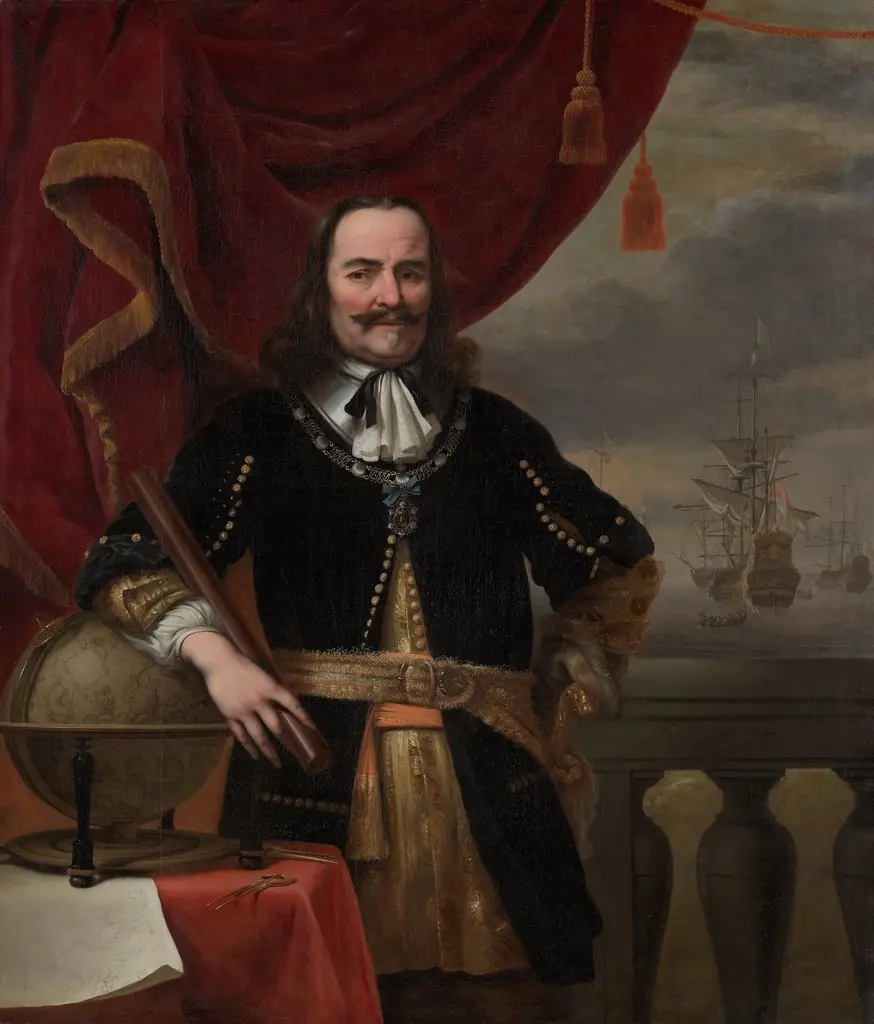 Portrait of Michiel de Ruyter (1607-1676), by Ferdinand Bol