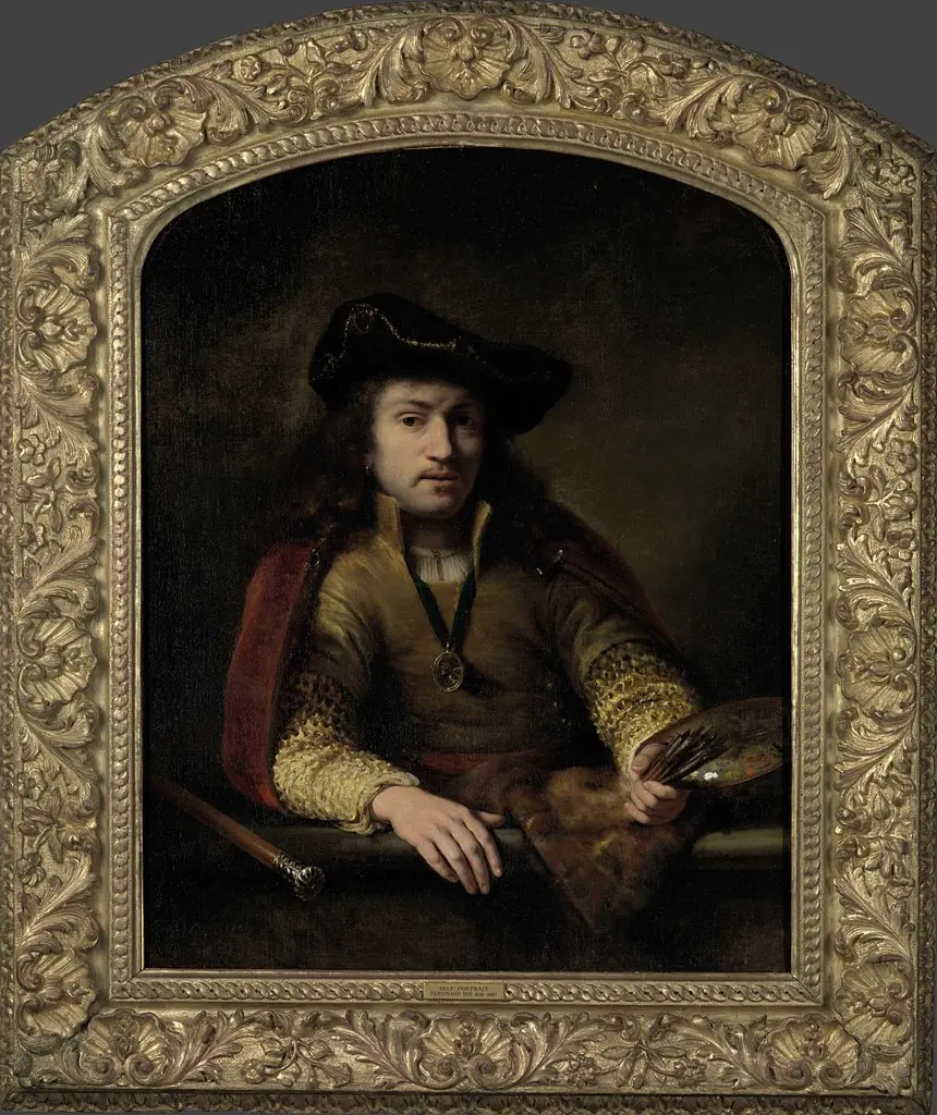 Portret van Ferdinand Bol, by Ferdinand Bol