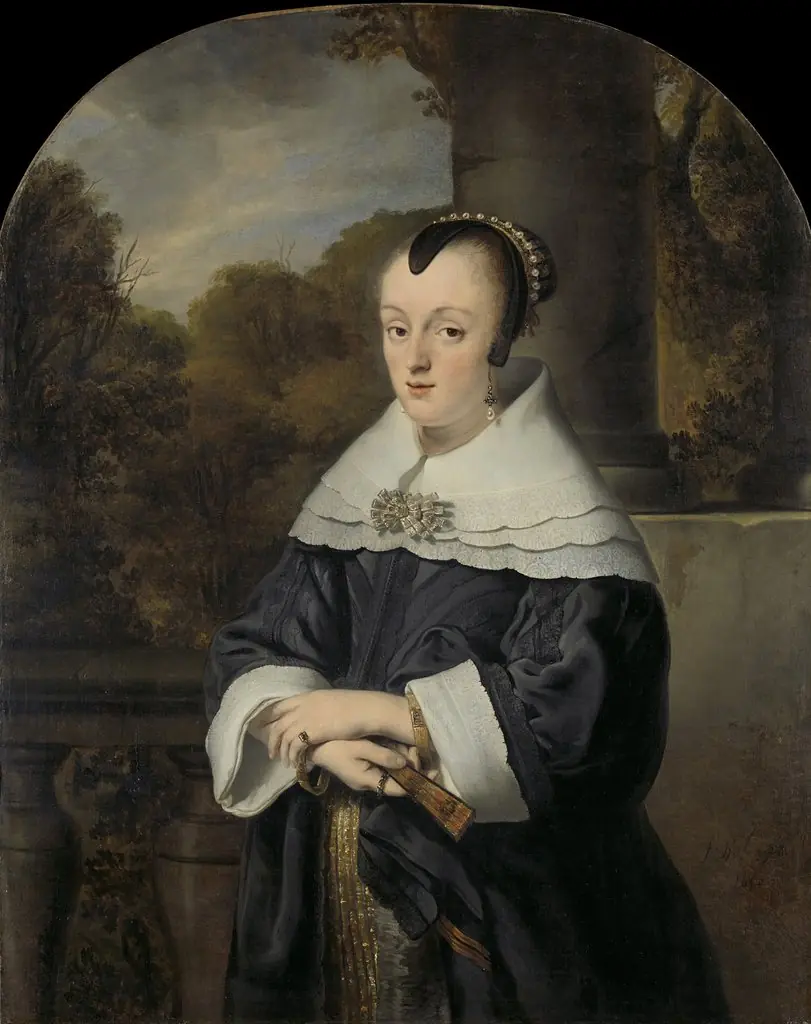 Portret van Maria Rey (1630/31-1703), wife of Roelof Meulenaer, by Ferdinand Bol