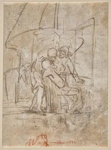 The Healing of Tobit (verso), by Ferdinand Bol