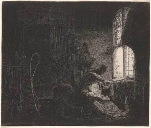 The Holy Family in an Interior, by Ferdinand Bol