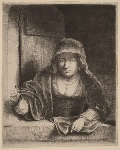 The Woman with the Pear, by Ferdinand Bol