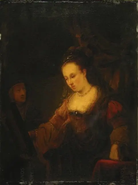 Woman looking in a Mirror with a Maidservant, by Ferdinand Bol