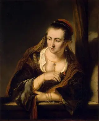 Young Woman at a Window, by Ferdinand Bol