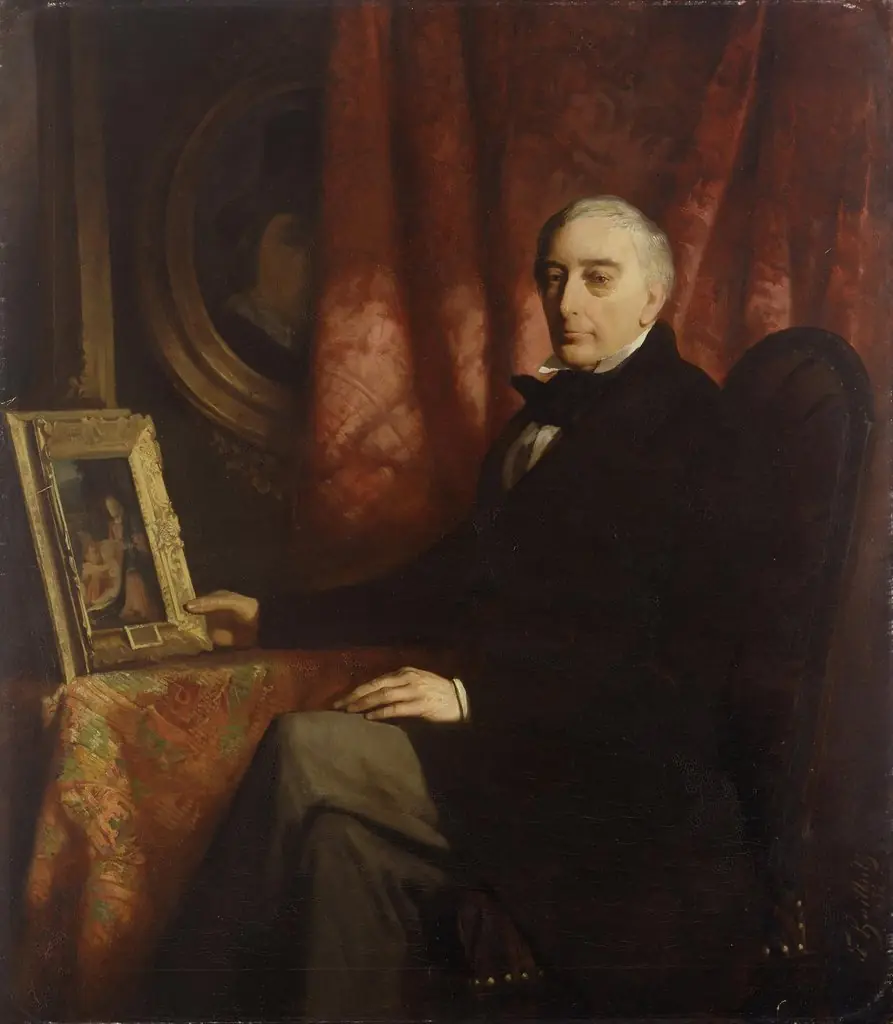 Portrait of the art collector Nicolaus Hudtwalcker, by Ferdinand Heilbuth
