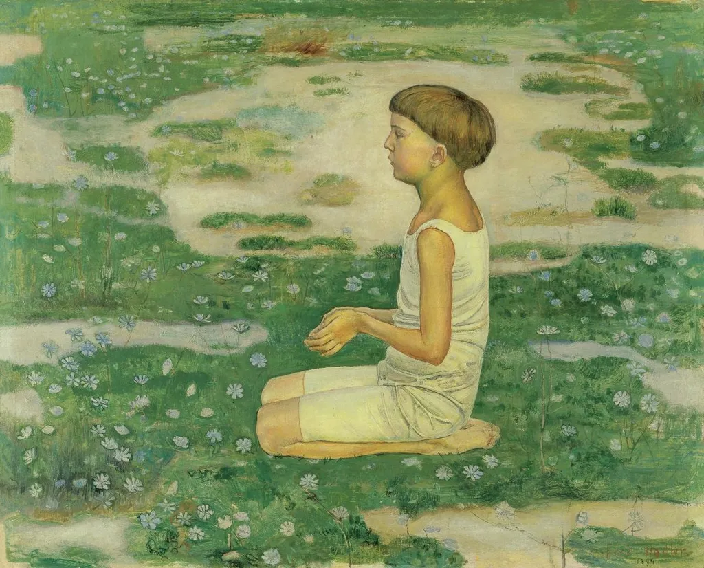 Anbetung, by Ferdinand Hodler, oil, 1898