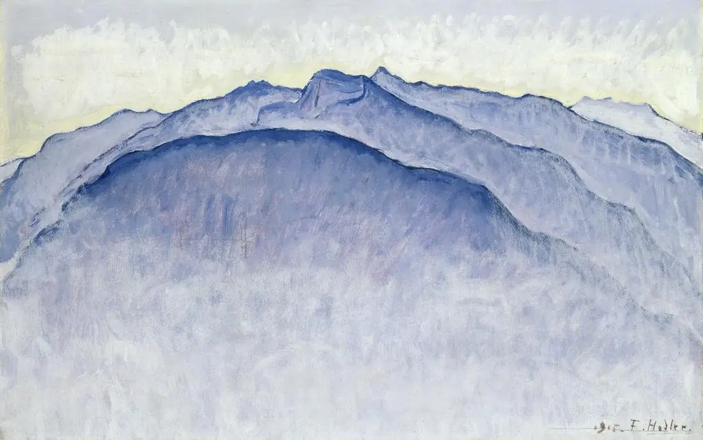Berggipfel am Morgen, by Ferdinand Hodler