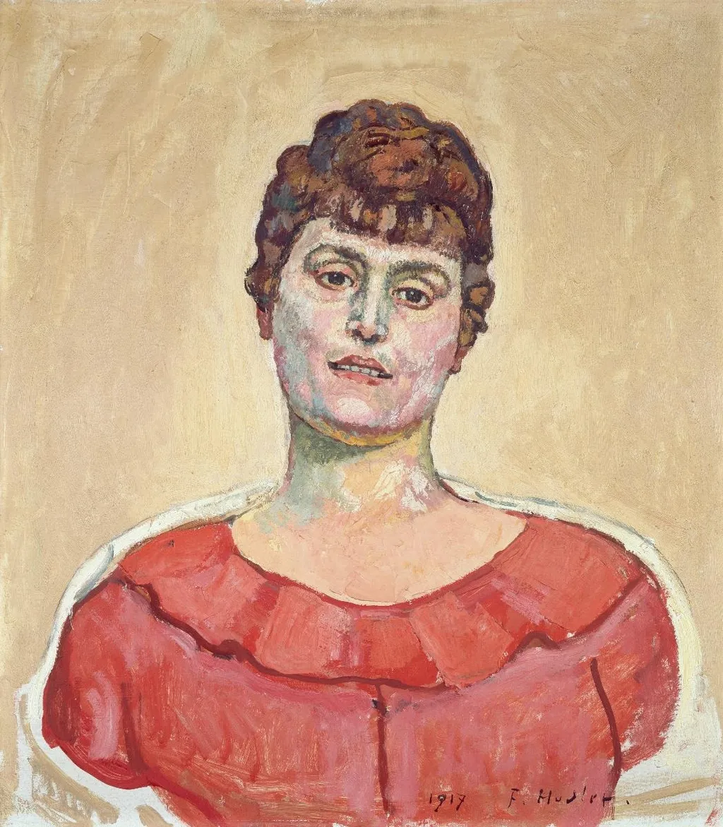 Bildnis Alice Vautier-Rutty, by Ferdinand Hodler, oil, 1917