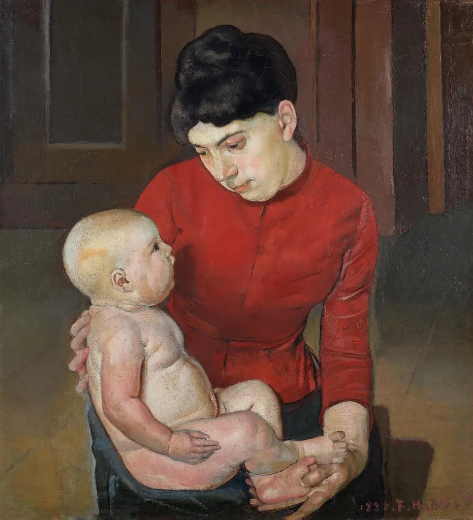 Bildnis Augustine Dupin mit Hector. Mutter und Kind, by Ferdinand Hodler