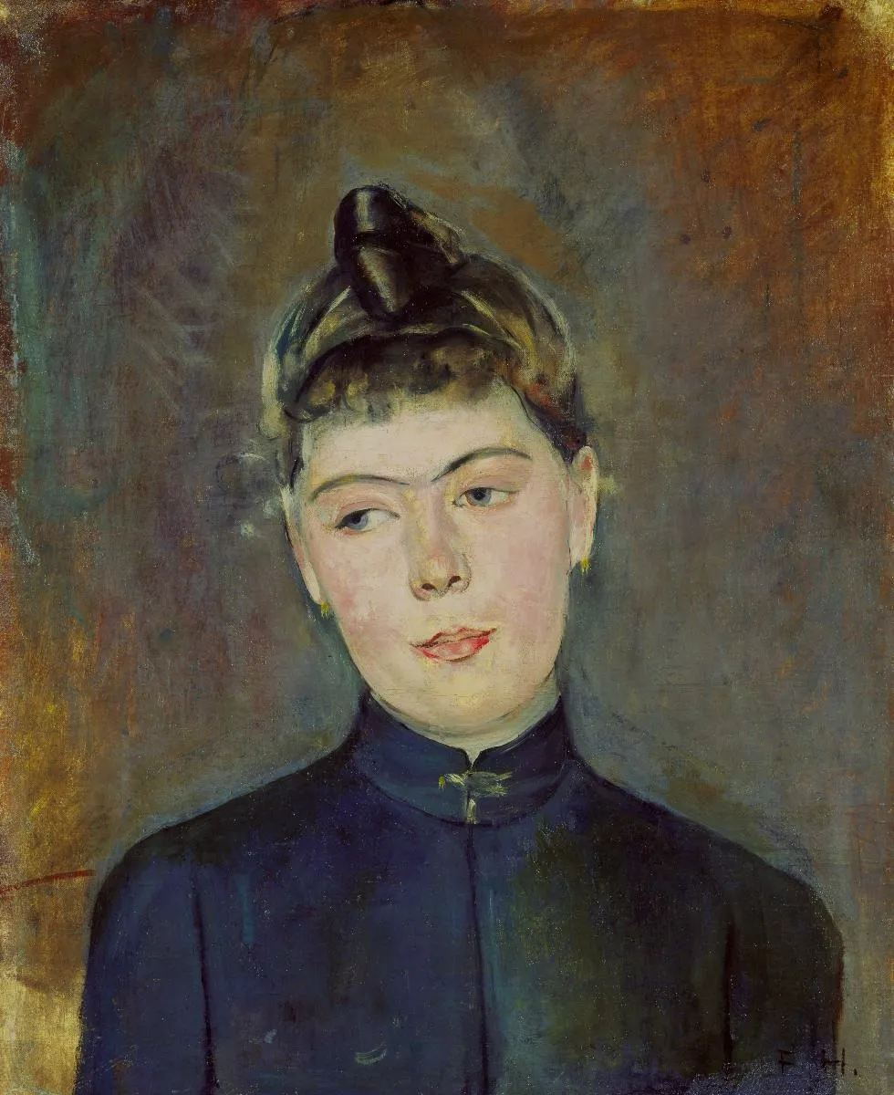Bildnis Bertha Stucki, by Ferdinand Hodler, oil, 1894