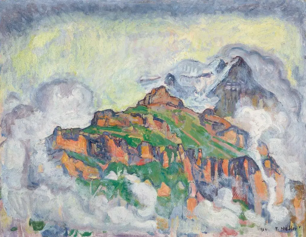 Das Jungfraumassiv von Mürren aus, by Ferdinand Hodler