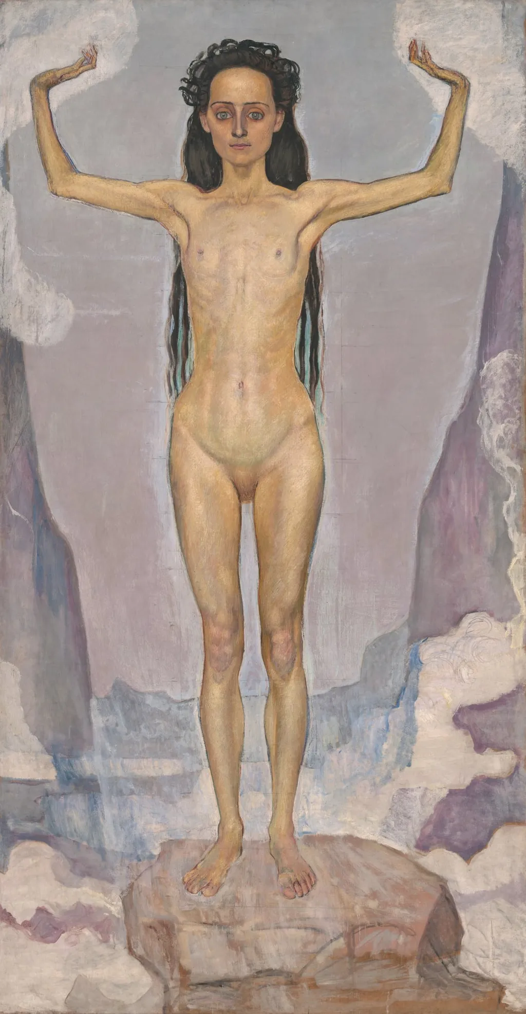 Day (Truth), by Ferdinand Hodler, oil, 1897