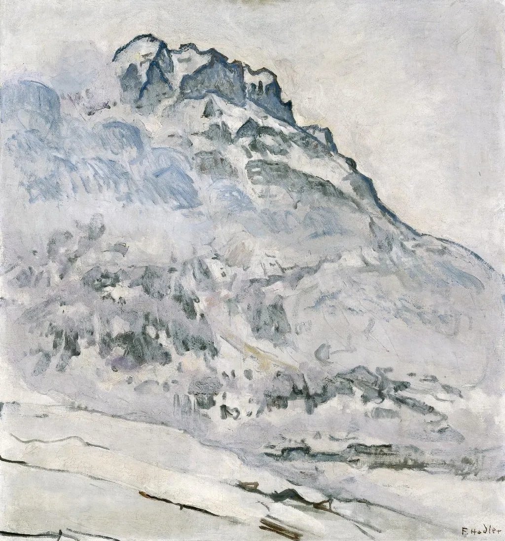 Der Mettenberg, by Ferdinand Hodler, oil, 1912