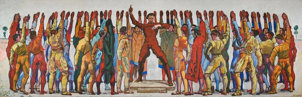 Einmütigkeit, by Ferdinand Hodler, oil, 1912