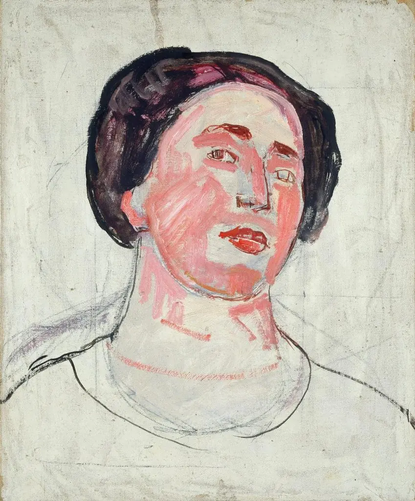 Frauenkopf. Bildnis einer Unbekannten, by Ferdinand Hodler