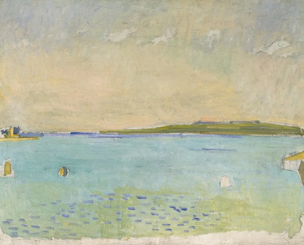 Genfersee von Caux aus, by Ferdinand Hodler