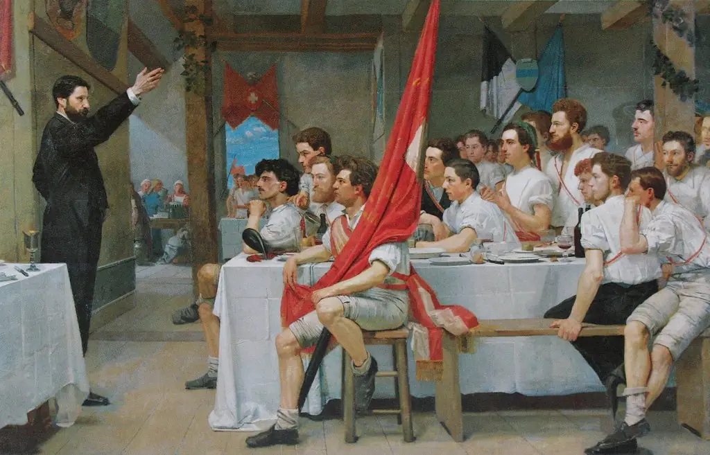 Gymnasts' Banquet, by Ferdinand Hodler