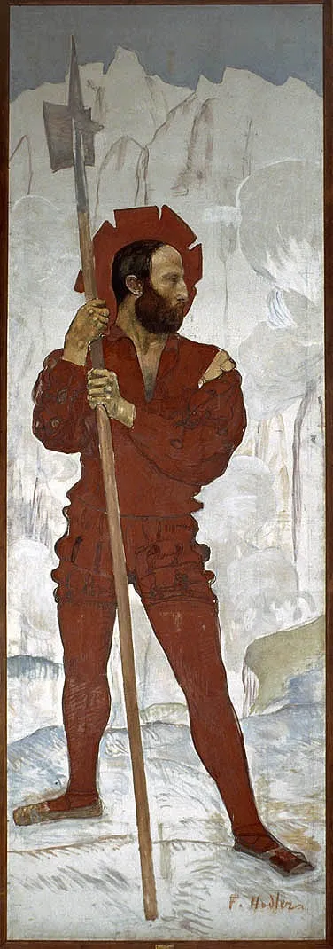Halberdier, by Ferdinand Hodler, oil, 1898