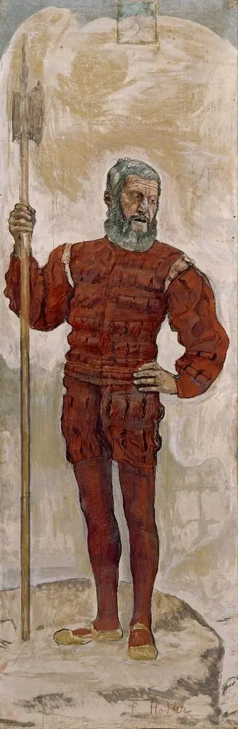 Krieger mit Hellebarde, by Ferdinand Hodler