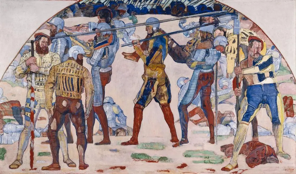 Rückzug von Marignano. Karton II, by Ferdinand Hodler