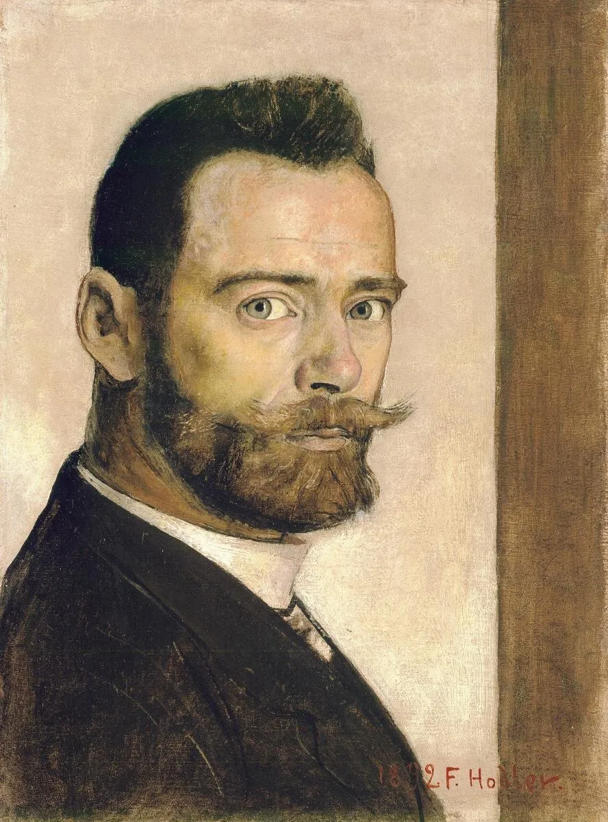 Selbstbildnis, by Ferdinand Hodler, oil, 1896
