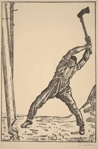 The Woodcutter, by Ferdinand Hodler