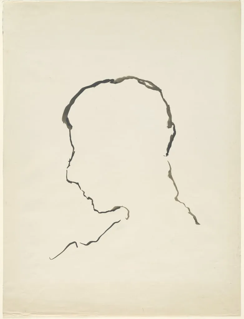 Untitled, by Ferdinand Hodler, ink, 1914