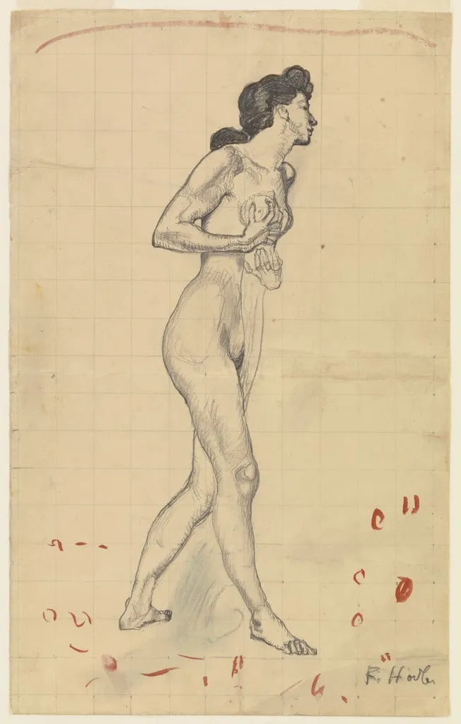 Untitled, by Ferdinand Hodler, graphite, 1902