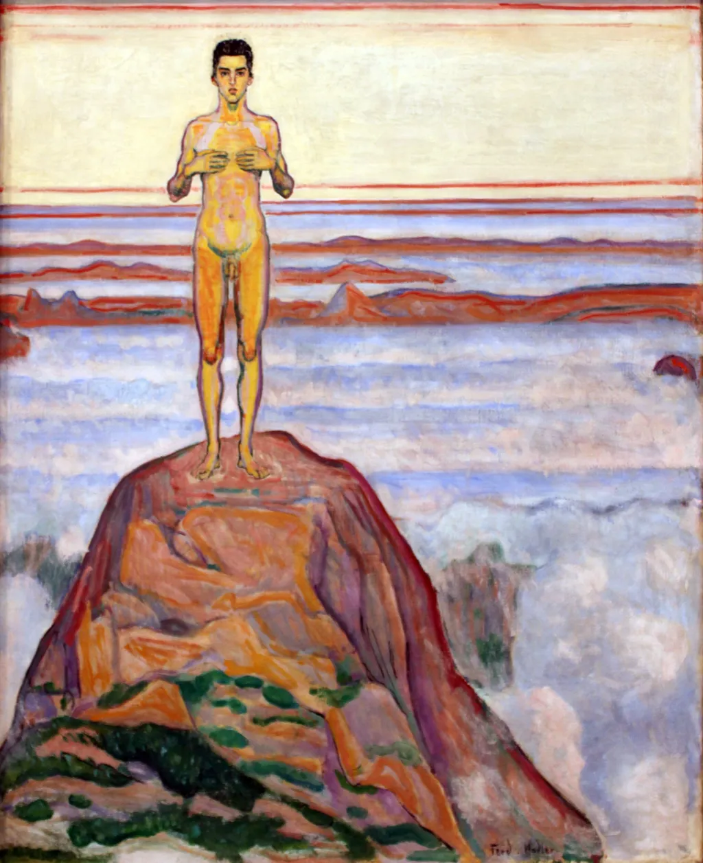 View into Infinity, by Ferdinand Hodler, oil, 1903