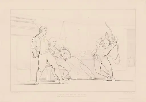 A Form Has Rushed amidst Them from the Dark, by Ferdinand Joubert