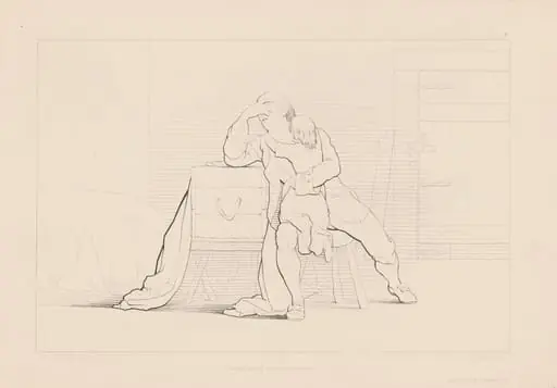 Gertrude Climbed a Widowed Father's Knee, by Ferdinand Joubert