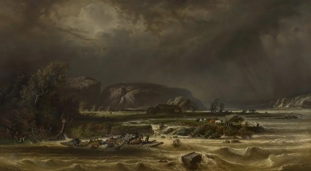The Meuse at Poilvache, by Ferdinand Marinus