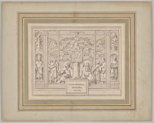 Dedication. John XI, 25, by Ferdinand Olivier