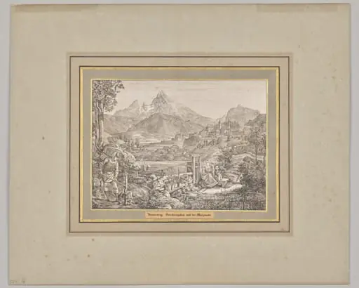 Thursday. Berchtesgaden and the Watzmann, by Ferdinand Olivier