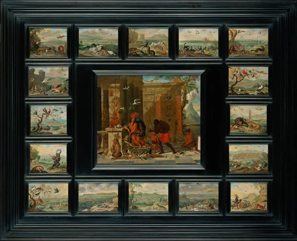 Amerika und andere Ansichten, by Ferdinand van Kessel the Elder