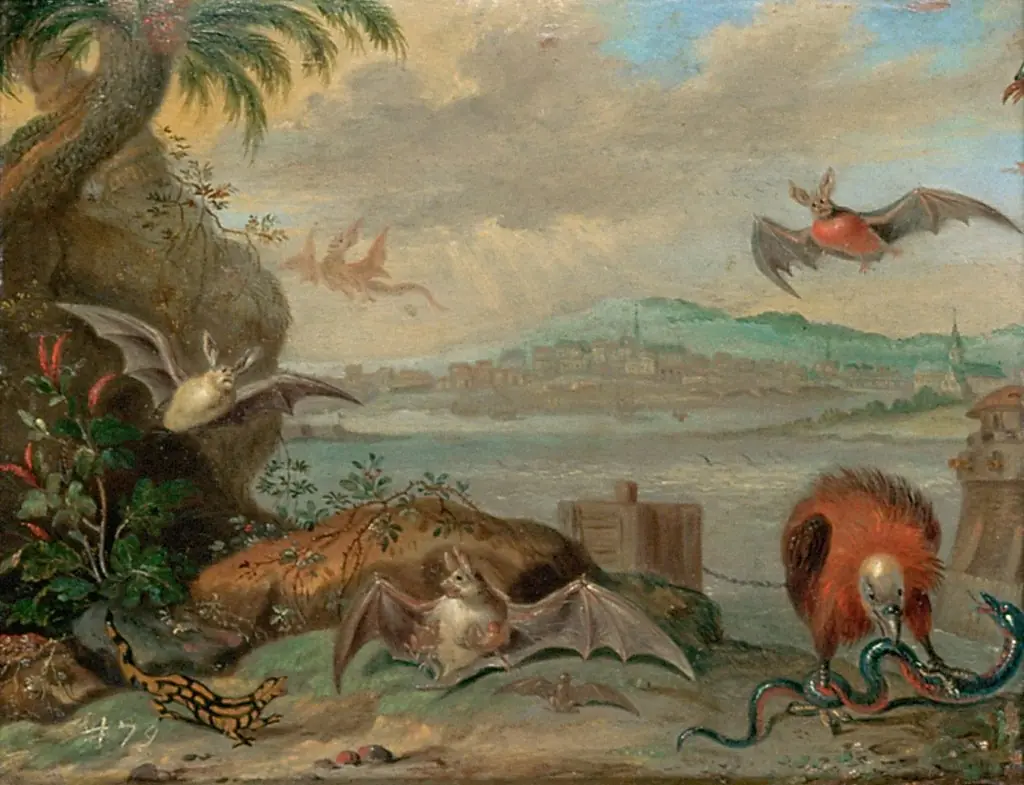 Ansichten aus den vier Weltteilen mit Szenen von Tieren: Cartagena (Kolumbien), by Ferdinand van Kessel the Elder