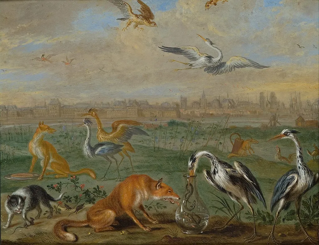 Ansichten aus den vier Weltteilen mit Szenen von Tieren: Paris, by Ferdinand van Kessel the Elder, unspecified, 1682