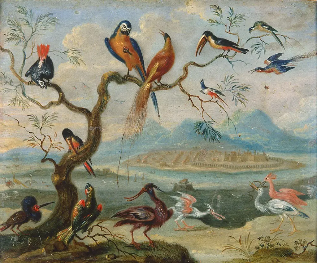 Ansichten aus den vier Weltteilen mit Szenen von Tieren: St. Merryn, by Ferdinand van Kessel the Elder