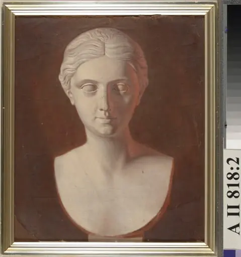 Naisen pää, harjoitelma veistoksen mukaan, by Ferdinand von Wright