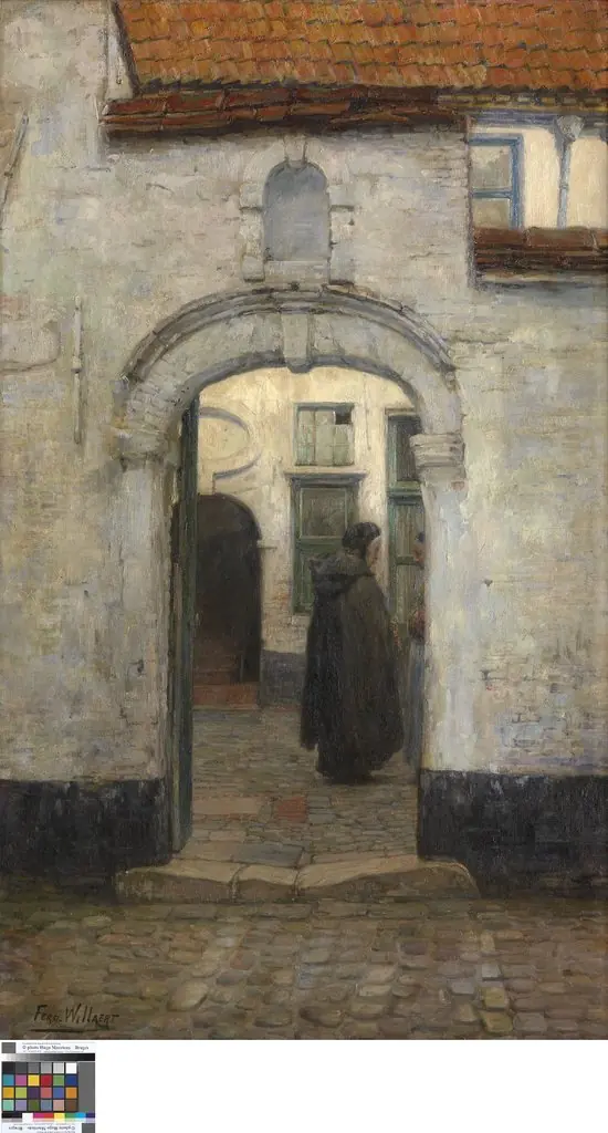 Begijnhof te Mechelen, by Ferdinand Willaert
