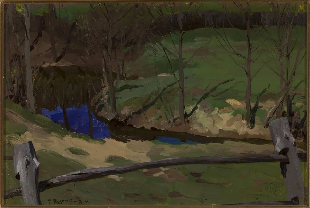 Landscape study in Bohdanów, by Ferdynand Ruszczyc, unspecified, 1900