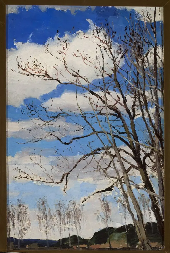 Trees against the sky, by Ferdynand Ruszczyc