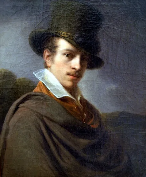 Selbstporträt, by Ferenc Balassa, oil, 1821