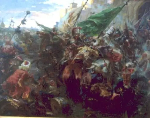 Asaltul lui Hunyadi (Lupta lui Hunyadi cu turcii), by Ferenc Eisentiut