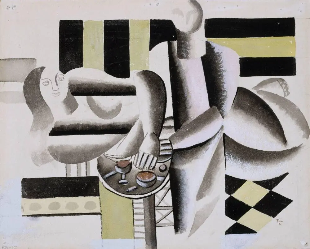 Interior, Study for The Three Women, by Fernand Léger