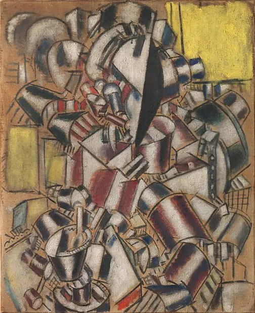 The Smoker, by Fernand Léger, 1914