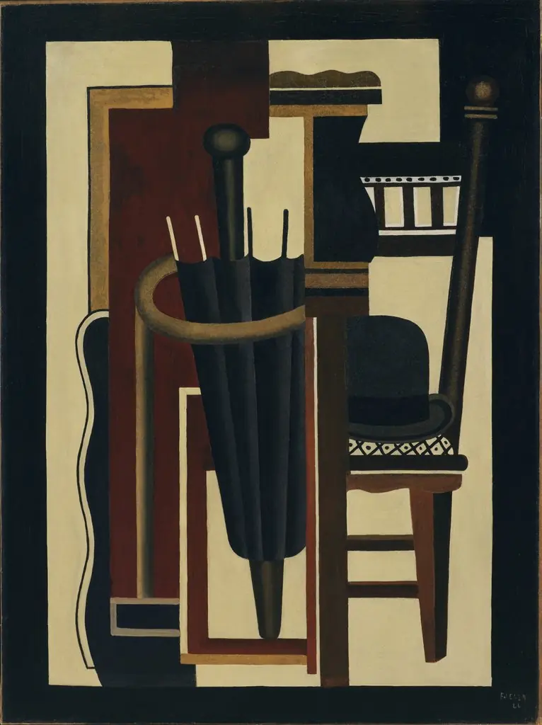 Umbrella and Bowler, by Fernand Léger