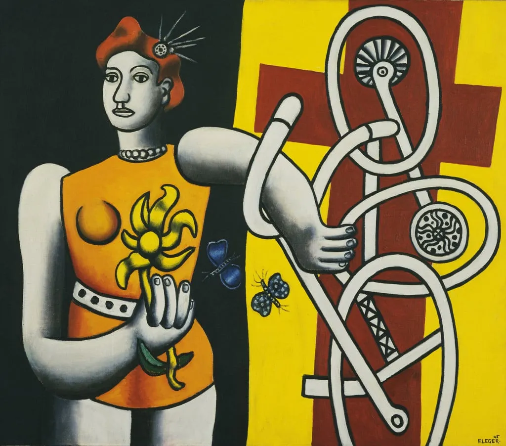Untitled, by Fernand Léger, oil, 1945